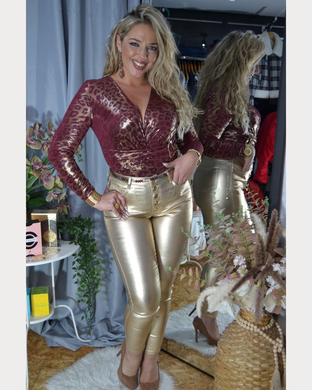 Calça Dourada CL003