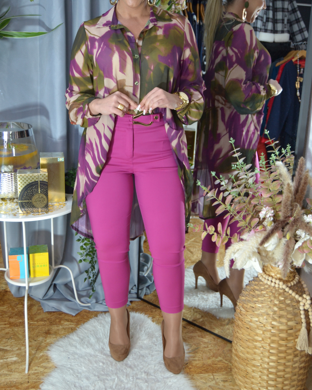 Calça Clássica Berinjela CL005